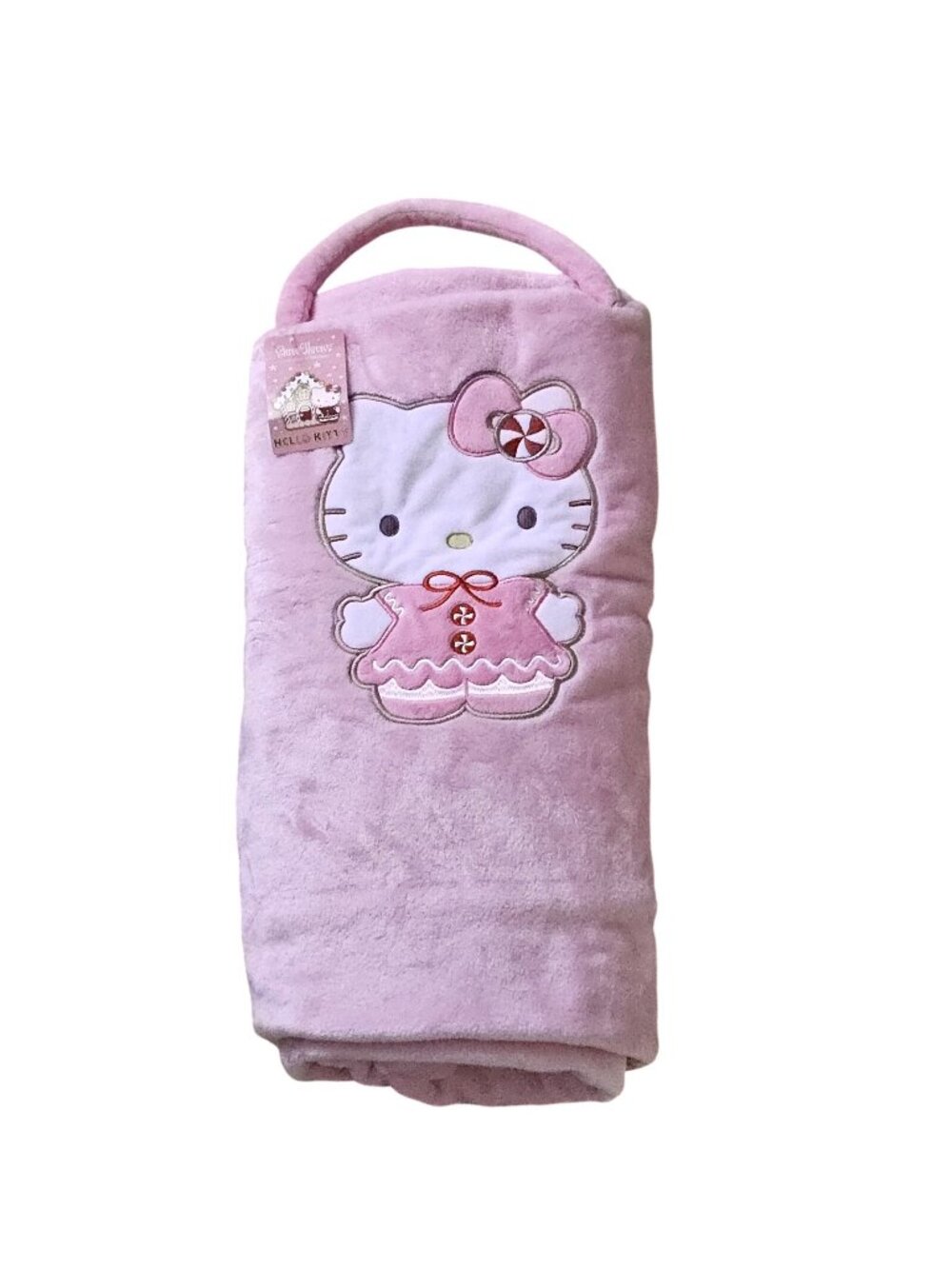 Sanrio Pink Holiday Hello Kitty Snow Throws Plush Travel Blanket 60x45" New